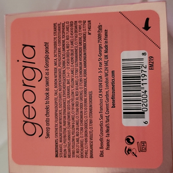 2/$20 Georgia benefit blush - Picture 4 of 4